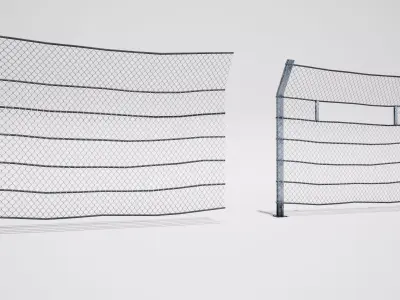 Modular Fence Pack 3D model