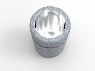 Kito Litter Bin Low-poly 3D model