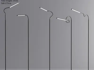 Led Floor Lamp Collection 3D model