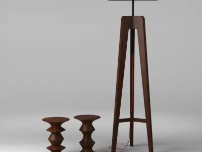 Loda Shelford Berjer Armchair 3D model