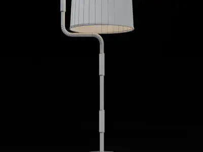 Modern floor lamp LOD and low poly Low-poly 3D model