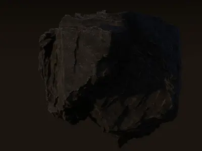 Rock Cliff Assembly Asset for Concept Art 3D model