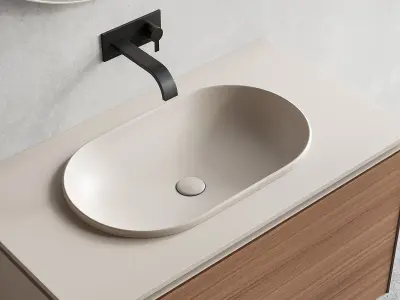 Nic Design Lama Vanity unit Set 2 3D model