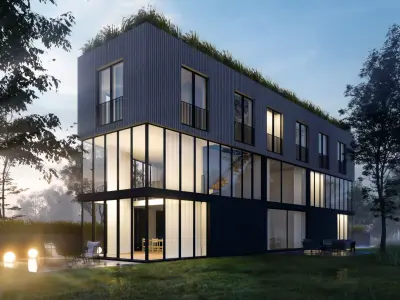 Residential building LUMION12 ARCHICAD SKETCHUP 3D model