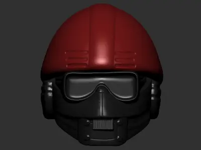 helmet high poly sculpt 3d printable 3D model 3D model 6