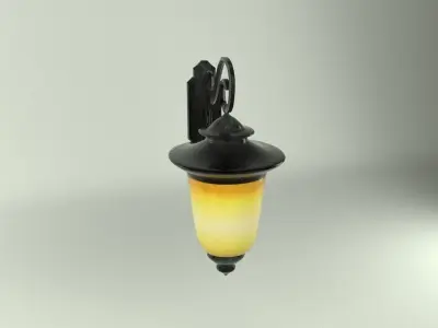 Lamp Wall Lighting Low-poly 3D model