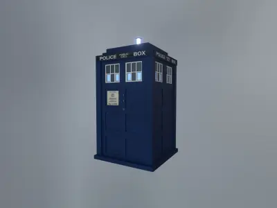 DOCTOR WHO - MATT SMITH TARDIS - Rogue Film Productions Low-poly 3D model