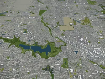 Omaha  Low-poly 3D model