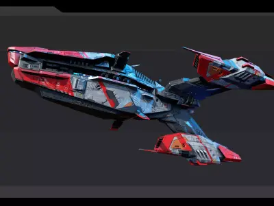STARSHIPS - Pack06 Low-poly 3D model