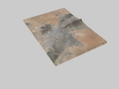 El Paso City Low-poly 3D model