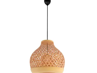 Misterhult Woven Pendant Lamp By Pbr Materials 3D model