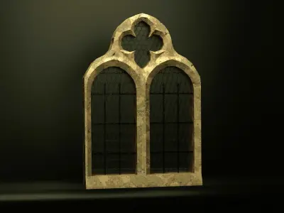 Medieval Window Free low-poly 3D model