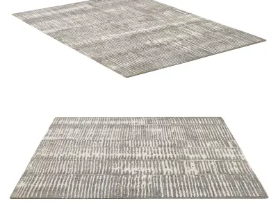 TAARA HAND-KNOTTED WOOL RUG 3D model