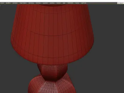 Bungalow 5 Delft Table Lamp Base Low-poly 3D model