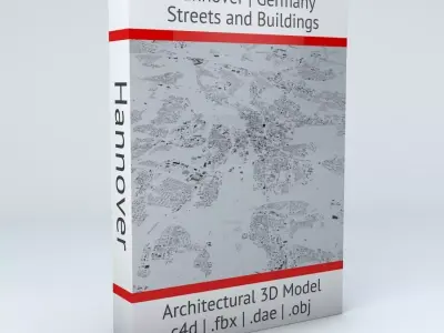 Hannover Streets and Buildings 3D model