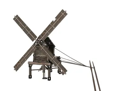 Old Windmill 3D model buy