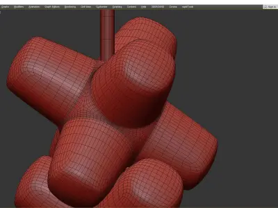 MARIO cross pendant lamp Low-poly 3D model