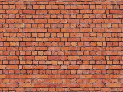 Classic Red Brick Wall - 4 Texture