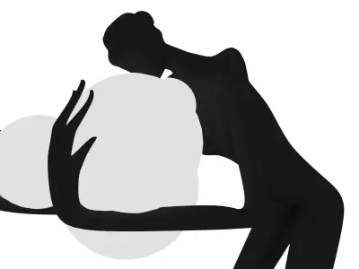 Human Sculpture Lamp 3D Model 3D model