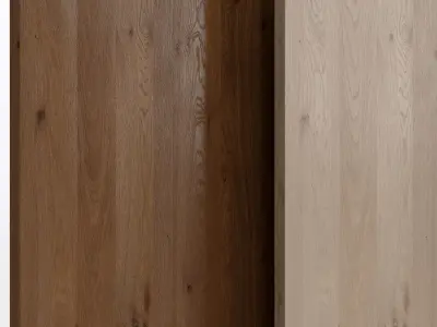 Oak Knotty wood with 3 materials Texture