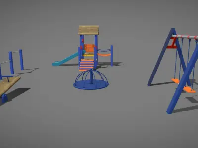 playground set 3D model get