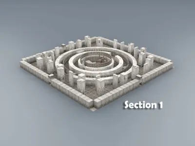 Stone Maze 3D model