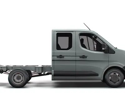 Renault Master DoubleCab L2 Chassis 2025 3D model