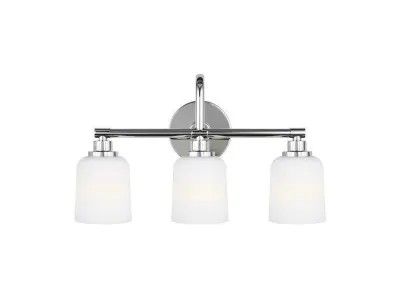 Randwick Satin Nickel Vanity Light - 2 Colour 3D model