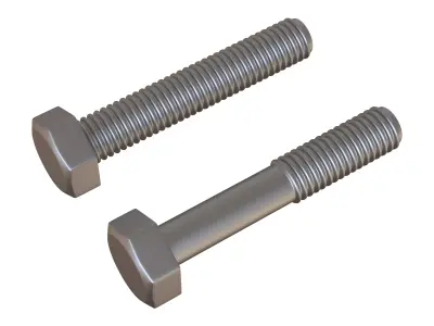 Hex bolts 3D Model 3D model