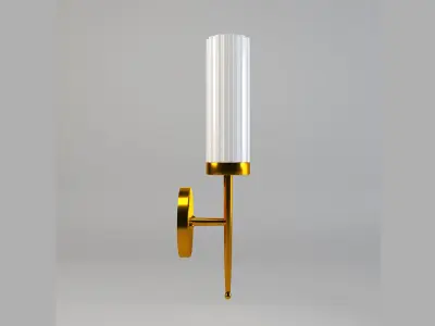 Crystal Wall Sconce Modern Vanity Light Low-poly 3D model