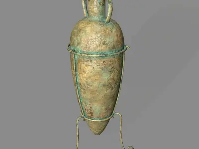 vase 2 greek Low-poly 3D model