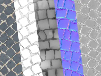 Paving stone 10 Photogrammetry based Environment  Texture