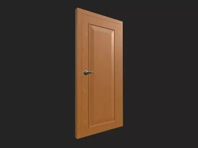 Classic Wooden Door Panel 3D model