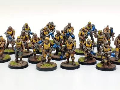 Cyberzerkers - Pulse Rifle Squads 3D print model