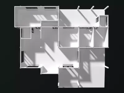 House plan 25-48 3D model