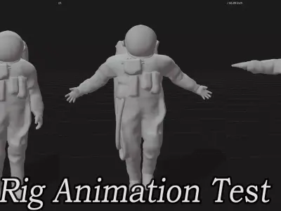 Spacesuit Astronaut steller Game Assets Low-poly 3D model