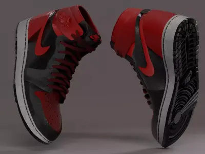 Nike Jordan  Low-poly 3D model