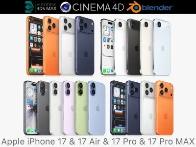  Apple iPhone 17 and 17 Air and 17 Pro and 17 Pro MAX All colors 