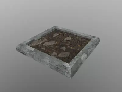 Tree Base Free low-poly 3D model