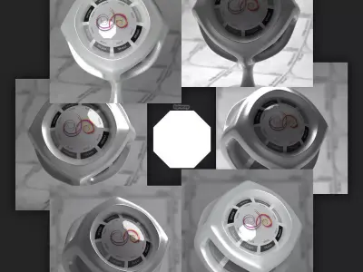 Flat 8 sides 4k Synth HDRI Texture