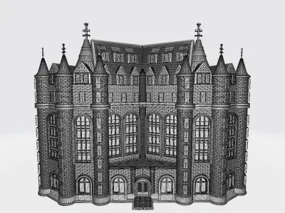 Great castle 3D print model