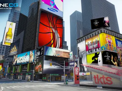 NYC 7th Avenue  V2 3D model