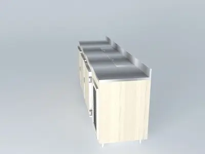 Kit705 lowboy 3 doors by Alex Marques Free 3D model