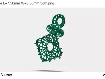 The Citadel Charm 3D print model