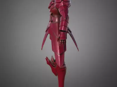Overlord Shalltear Bloodfallen Armor for Cosplay 3D print model