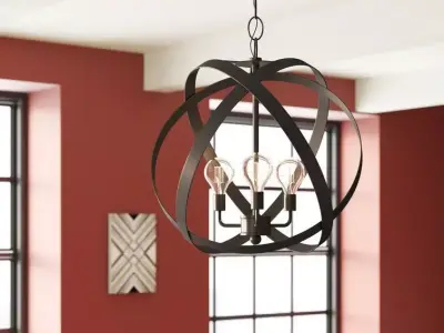 Fordwich Light Globe Chandelier 3D model