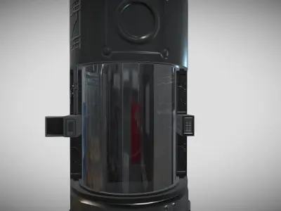 Cryo Pod Low-poly 3D model