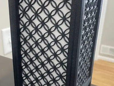 Kumiko Japanese Shoji Lantern - Shippo Tsunagi 3D print model