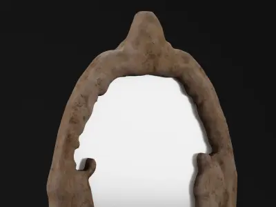 Wall Mirror Low-poly 3D model purchase
