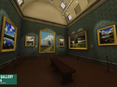 Art gallery Vol6 - modular museum 3D model